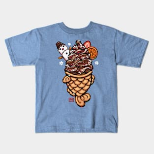 Taiyaki Ice Cream (Winter) Kids T-Shirt